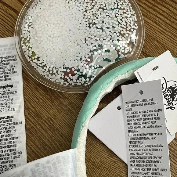 Disney Parks Mickey and Minnie Festive Snow  Globe Ears Headband - Picture 8 of 12